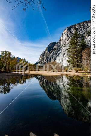 Merced river in Yosemite National Park, California 74056953