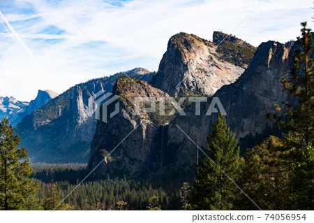 Bridal Veil Falls in Yosemite National Park California 74056954
