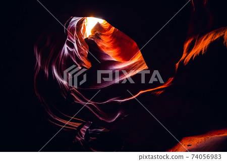 Beautiful colors at the Antelope canyon, Arizona 74056983