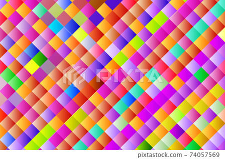 Geometric colorful background. Abstract squared pattern, colorf elements. Vector design for banners, flyers, business cards, invitations, wallpaper cover. Modern business or technology presentation 74057569