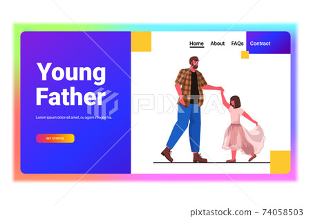 father dancing with dughter ballet lesson parenting fatherhood concept dad spending time with his kid father dancing with dughter ballet lesson parenting fatherhood concept dad spending time with his kid 74058503