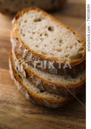 Rye bread slices Rye bread slices 74058694