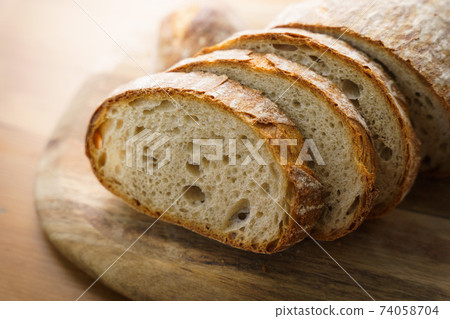 Rye bread slices Rye bread slices 74058704