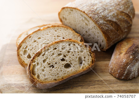 Rye bread slices 74058707