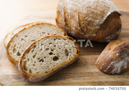 Rye bread slices Rye bread slices 74058708
