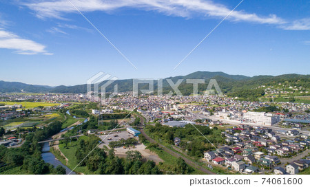 《Yamagata Prefecture》 Cityscape of Kaminoyama City 74061600