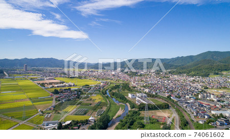 《Yamagata Prefecture》 Cityscape of Kaminoyama City 74061602