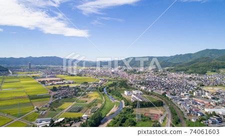 《Yamagata Prefecture》 Cityscape of Kaminoyama City 74061603