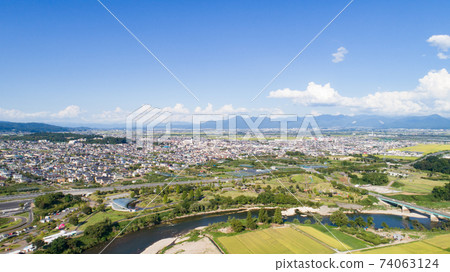 《Yamagata Prefecture》 Cityscape of Sagae City 《Yamagata Prefecture》 Cityscape of Sagae City 74063124