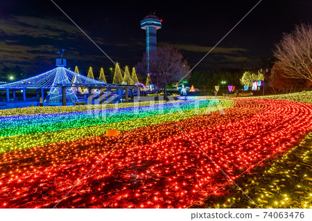 Illumination event at Kiso Sansen Park Center in Kaizu City, Gifu Prefecture Winter Light Story Illumination event at Kiso Sansen Park Center in Kaizu City, Gifu Prefecture Winter Light Story 74063476