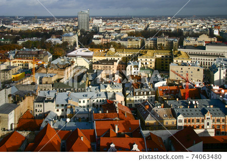View of the Latvian National Opera from the Old Town of Riga 74063480