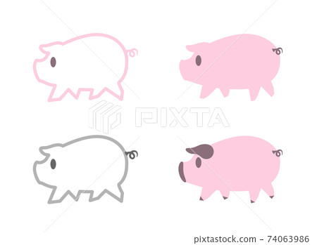 Pig character mark Pig character mark 74063986