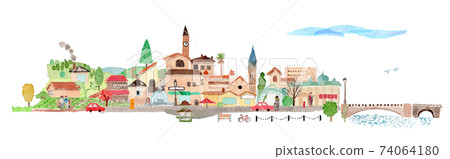European-style cityscape 74064180