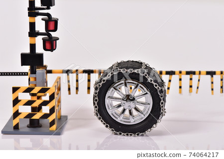 Toy railroad crossings and tires Toy railroad crossings and tires 74064217
