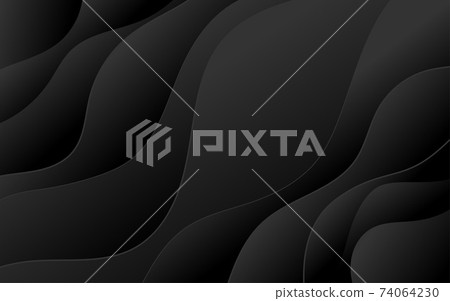 UntAbstract wave curve banner with dark background vector illustration. UntAbstract wave curve banner with dark background vector illustration. 74064230
