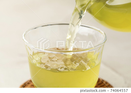 Green tea cold tea tea time 74064557