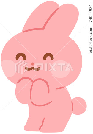 Rabbit character (smile) - Stock Illustration [74065924] - PIXTA