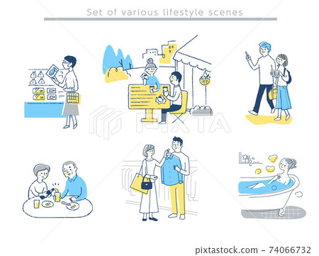 Lifestyle scene set Lifestyle scene set 74066732