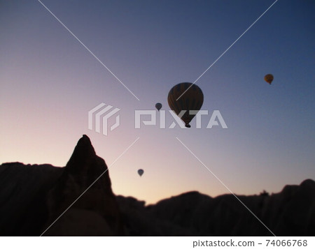 Turkey Cappadocia balloon diorama style 74066768