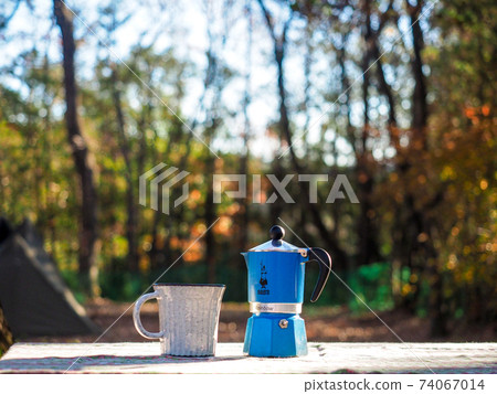 Camp morning morning starts with delicious coffee 74067014