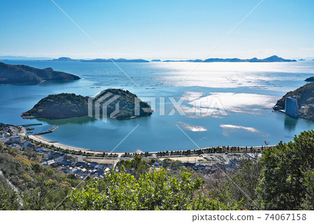 [從保州山眺望瀨戶內海（Ikushima）]兵庫縣青葉市S 74067158