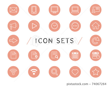 Vector icon set 74067264