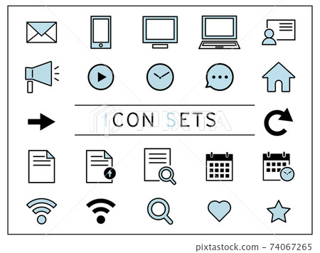 Vector icon set 74067265