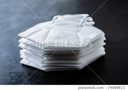 KN95 face mask. FFP2 mask as covid-19 protection. Coronavirus mask 74069613
