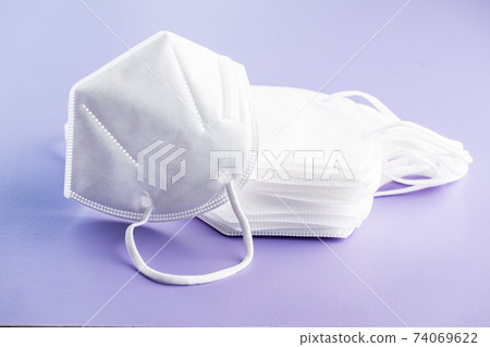 KN95 face mask. FFP2 mask as covid-19 protection. Coronavirus mask 74069622