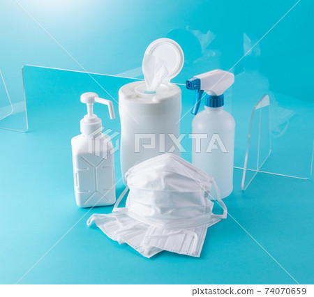 Mask and sanitary goods acrylic board 74070659