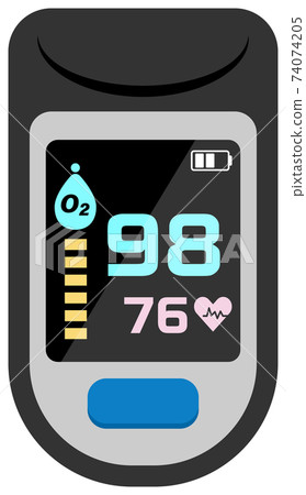 Vector illustration of pulse oximeter 74074205