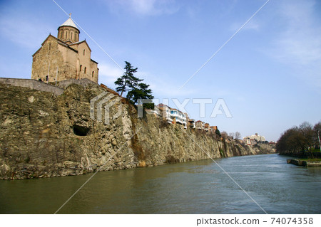 The Kula River and the Metekhi Church in Tbilisi, the capital of Georgia (Georgia) The Kula River and the Metekhi Church in Tbilisi, the capital of Georgia (Georgia) 74074358