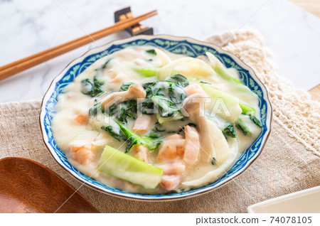 Tatsoi cream boiled Tatsoi cream boiled 74078105
