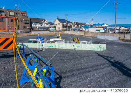 Vacant lot of factory ruins Vacant lot of factory ruins 74079010
