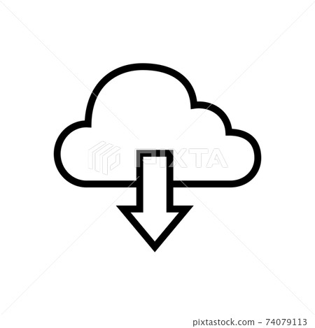雲圖標素材 74079113