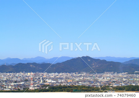 Scenery of the city of Gifu and Mt. Kinka Scenery of the city of Gifu and Mt. Kinka 74079460