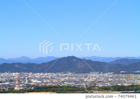 Scenery of the city of Gifu and Mt. Kinka Scenery of the city of Gifu and Mt. Kinka 74079461