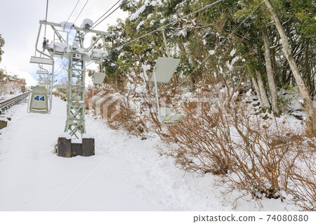 Three most scenic spots in Japan, Amanohashidate, snow scene Three most scenic spots in Japan, Amanohashidate, snow scene 74080880