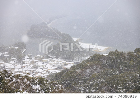 Three most scenic spots in Japan, Amanohashidate, snow scene 74080919