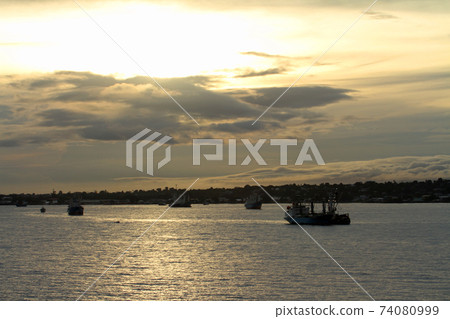 Harbor scenery of Honiara Port on Guadalcanal Island Harbor scenery of Honiara Port on Guadalcanal Island 74080999
