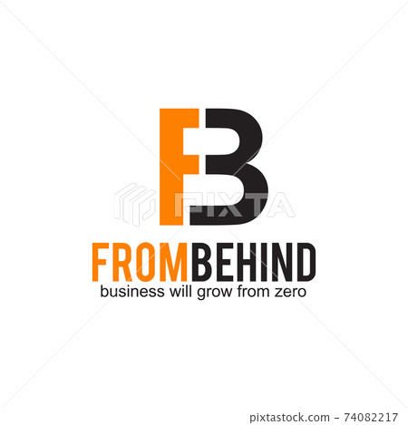 FB letter initial logo design template 74082217