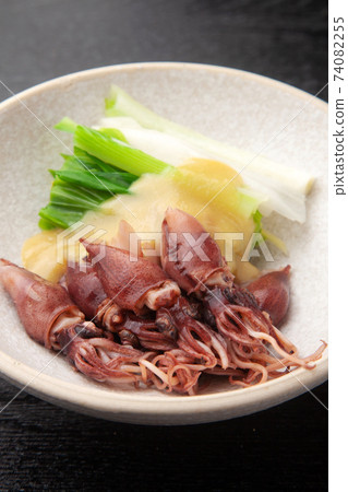 Firefly squid and moist vinegar miso Firefly squid and moist vinegar miso 74082255