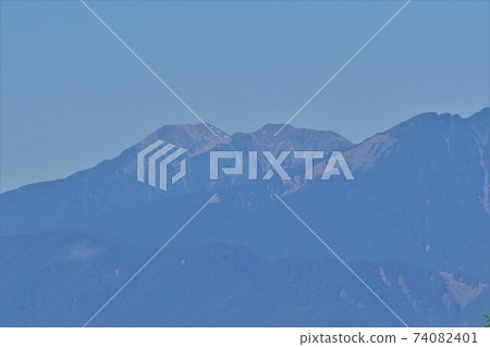 Mt. Akaishi from Mt. Kushigata Mt. Akaishi from Mt. Kushigata 74082401