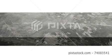 Concrete floor or table empty on a white background. Concept to place products such as cement, steel, or other construction related products. Or Place food-related items such as meat, vegetables. 74083541