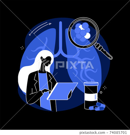 Chronic obstructive pulmonary disease abstract concept vector illustration. 74085701