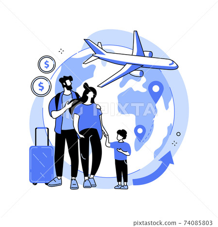 Repatriation grant abstract concept vector illustration. Repatriation grant abstract concept vector illustration. 74085803