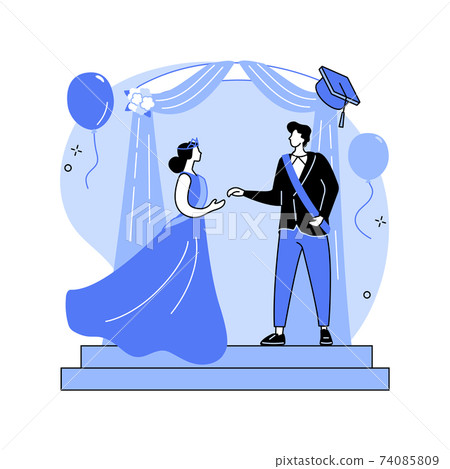 Prom party abstract concept vector illustration. Prom party abstract concept vector illustration. 74085809