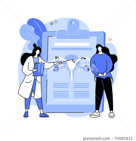 Endometriosis abstract concept vector illustration. Endometriosis abstract concept vector illustration. 74085812
