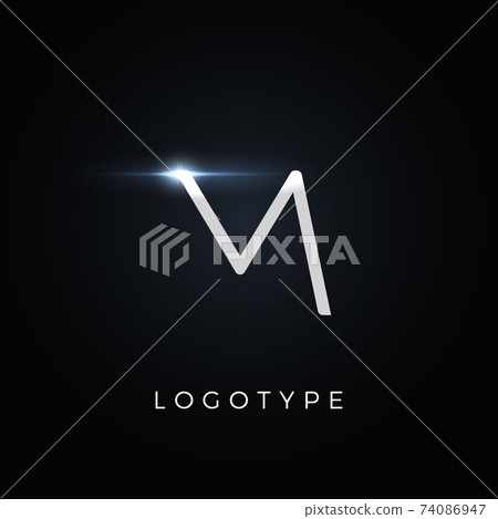 Futurism style letter M. Minimalist type for... - Stock Illustration ...