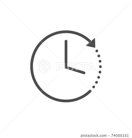 Clock, time, alarm icon. Vector illustration, flat design. Clock, time, alarm icon. Vector illustration, flat design. 74088181